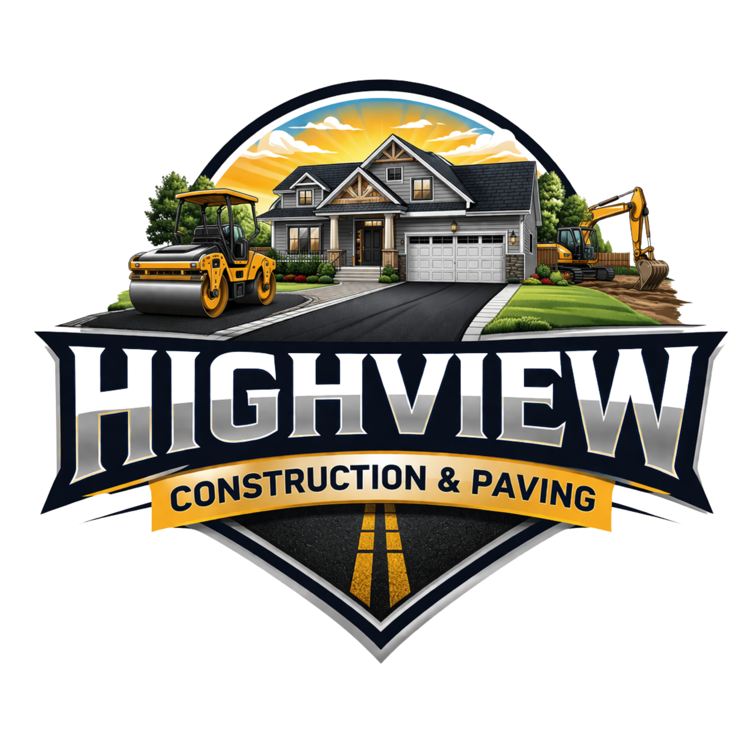 Highview Construction and Paving HD Transparent